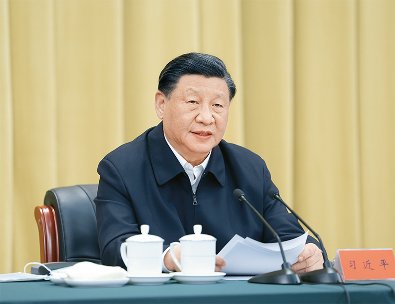 2023年6月2日,中共中央总书记、国家主席、中央军委主席习近平在北京出席文化传承发展座谈会并发表重要讲话。 新华社记者 鞠鹏/摄